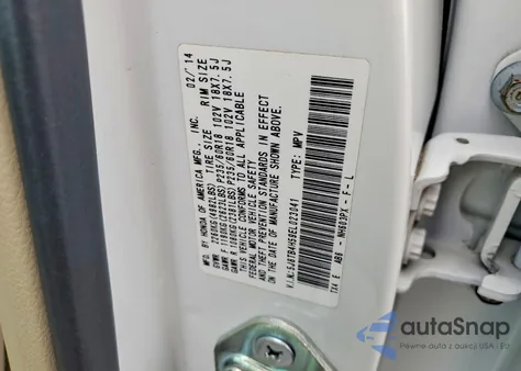 2014 Acura Rdx Technology from USA, damaged, VIN 5J8TB4H59EL023041